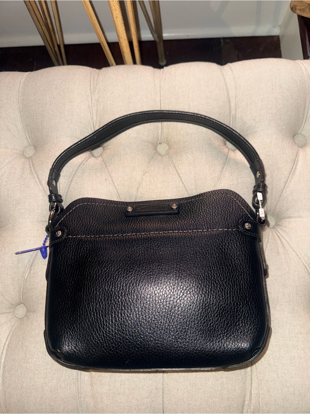 Salvatore Ferragamo Vintage 21 A303 Black Pebbled Leather Bag FULL SET - Picture 4 of 12